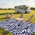 Smiry Outdoor Rug 9x12 ft Waterproof Reversible Leaf Mat - Image 2