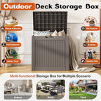 Outdoor Storage Box, Resin Deck Boxes Indoor and outdoor, Waterproof Storage - Image 4
