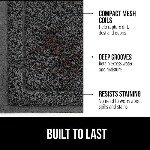GORILLA GRIP Dirt Grabber Door Mat Durable Mesh - Image 2