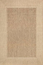 nuLOOM Asha Light Brown Bordered Indoor/Outdoor Area Rug - Image 2