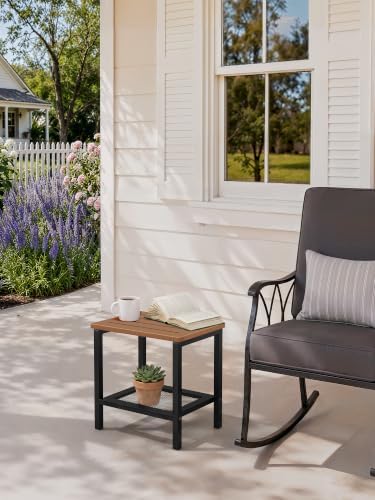 2-Tier Outdoor Side Table, HDPE Outdoor Table - Image 7