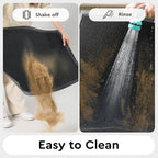 Front Door Mat Outside Entrance 24"x47" Doormat Mud Dirt Trapper Black - Image 6