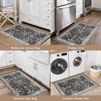 2x3 Rug Non-Slip Washable for Kitchen – Boho Small Throw Rug for Sink & Entryway - Image 3
