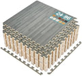 Sorbus Interlocking Wood Grain Foam Floor Tiles by Sorbus