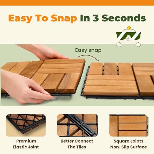 Jurax Interlocking Wood Deck Tiles - Image 5