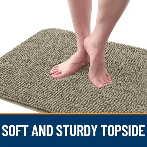 OLANLY Dog Door Mat for Muddy Paws 40x24, Super Absorbent Chenille Mud Mat - Image 4