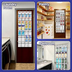 Clear Cleaning Supplies Organizer, Cleaning Products 24 Large Pockets - Image 6