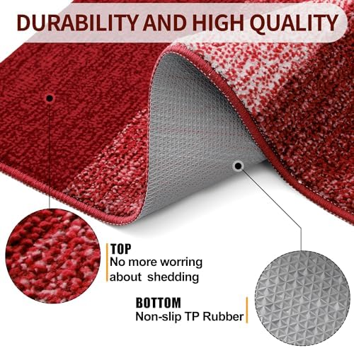 Kitinjoy Indoor Outdoor Door Mat, 47x20 Non-Slip Dirt Trapper Doormats - Image 3