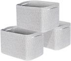MINTWOOD Design 3-Pack Decorative Woven Storage Baskets by MINTWOODDesign