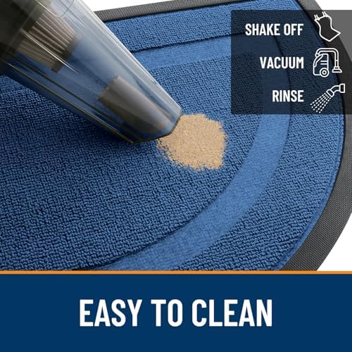 OLANLY Half Circle Front Door Mat Outside 71x23 All-Season Rubber Doormat - Image 5