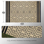 SAND MINE Reversible Mats, Plastic Straw Rug, Modern Area Rug, Large Floor Mat - Image 2