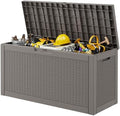 Outdoor Storage Box Waterproof, 80 Gallon Deck Box by WTFGO
