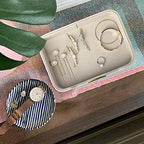 SANZIE Leather Tray Organizer, Valet Tray Key Bowl - Image 6