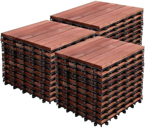 Bliss Outdoors Acacia Interlocking Deck Tiles by BlissHammocks