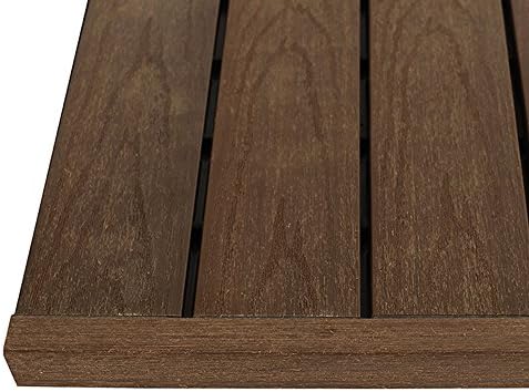 1 in. x 1 ft. Quick Deck Composite Deck Tile Straight Trim by NewTechWood