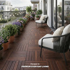 Acacia Interlocking Deck Tiles, 6 Slats - Image 4