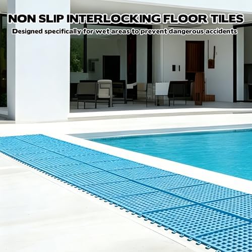 50 PCS Drainage Interlocking Tiles Bulk 11.8'' x 11.8'' Modular Interlocking - Image 4