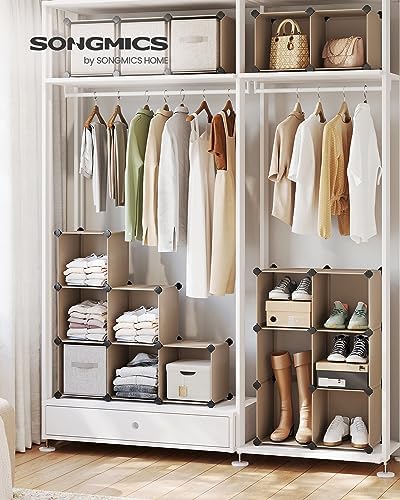 SONGMICS 16 Cube Storage Organizer，Plastic stackable cube shelf - Image 2