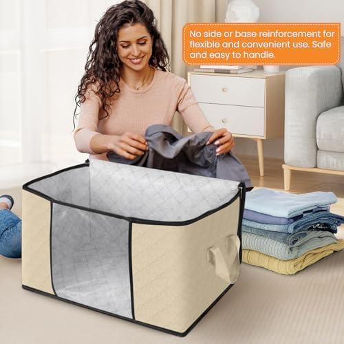 Fab totes 8 Pack Storage Bags for Clothes Blanket Storage Bins - Image 3