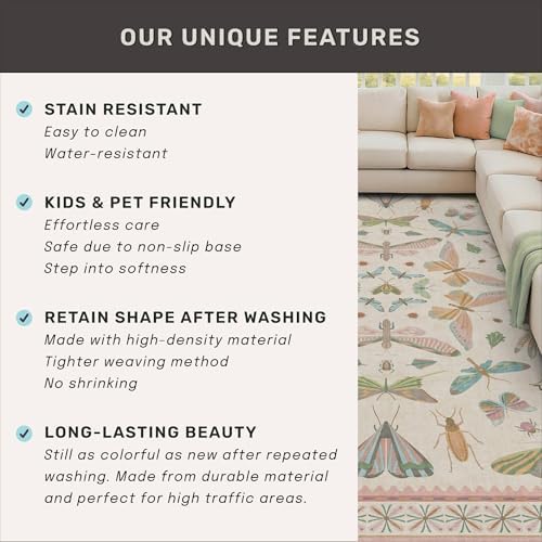 Insect Print 8ft Long Hallway Runner Rug - Image 5
