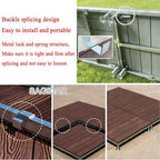 Heavy Duty Adjustable Floating Deck Platform Patio Flooring 84x84cm - Image 6