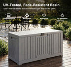 LAUSAINT HOME 100 Gallon Resin Deck Box, Package Delivery Box - Image 6