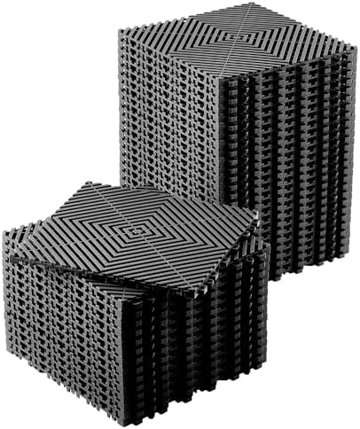Interlocking Floor Tiles 50 Pack 12"X12" Waterproof Modular Cushion Mats by Unknown