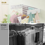 BAKON Wall Mounted Clothes Drying Rack 23.6'', Space Saving - Image 4