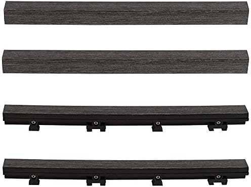 1 in. x 1 ft. Quick Deck Composite Deck Tile Straight Trim - Image 2