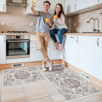 2-Piece Kitchen Runner Rug Set: Washable Non-Slip Floor Mats - Image 2