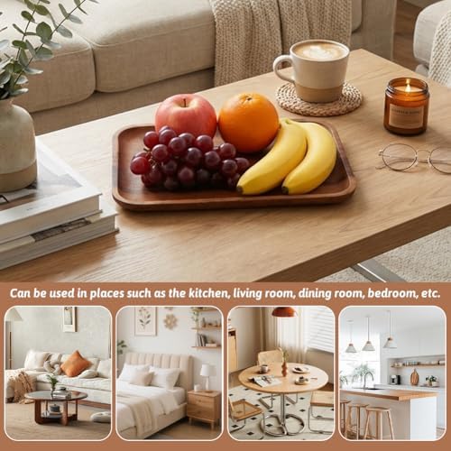 11.8" x 7.8" Wood Serving Tray - Image 4