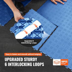 VEVOR Garage Floor Tiles 12 x 12 x 0.53 inch, Interlocking Design Ease of - Image 6