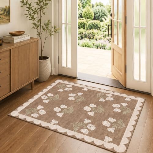 3x4 Floral Entry Rug by Othilic