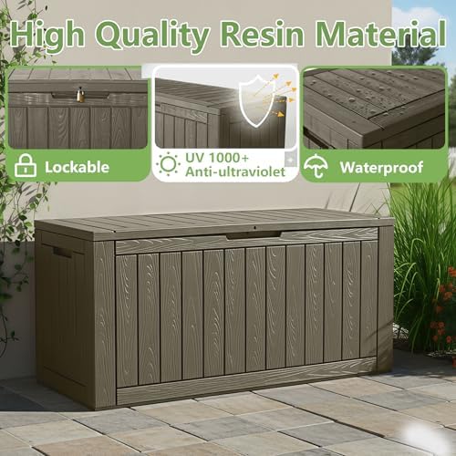 Outdoor Storage Box Waterproof, 150 Gallon Deck Box - Image 3