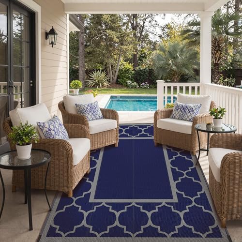 GENIMO Outdoor Rug, Waterproof Plastic Rugs - Image 6