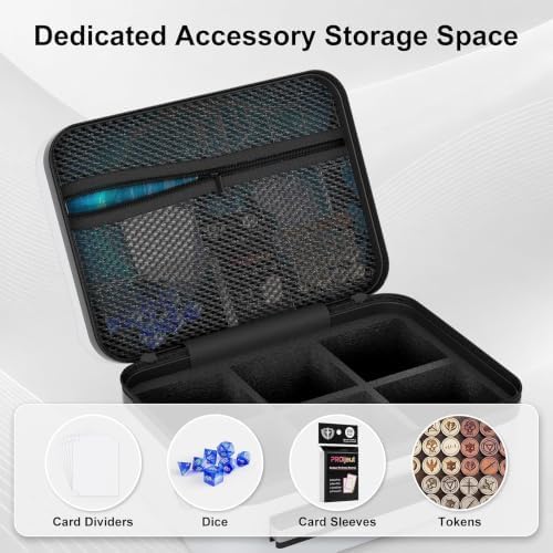 Proijeut Card Deck Box with Portable Case, 6 Pack Clear Commander Deck Box with - Image 7