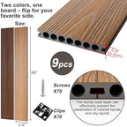 Circle Hole Composite Decking Boards 8ft 9 Pcs - Image 2
