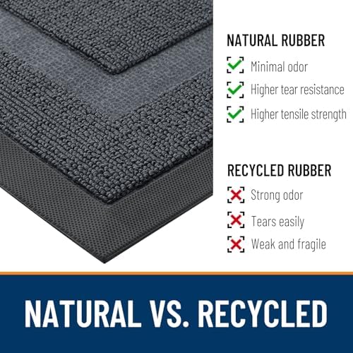OLANLY Front Door Mat Outside 59x34, All-Season Heavy-Duty Rubber Doormat - Image 3