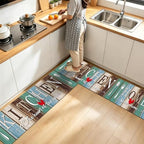 Kitchen Rugs Set 3 Piece, Non Slip Kitchen Mat - Image 3