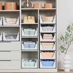 caktraie 5 Pack Stackable Closet Storage Basket - Image 6
