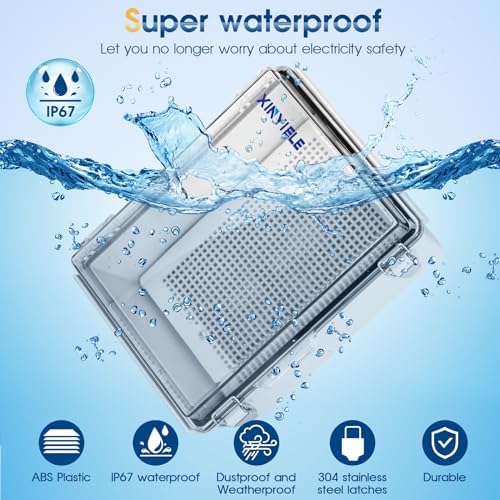 Waterproof Outdoor Project ABS Plastic Junction Box IP67 Weatherproof Dustproof - Image 2