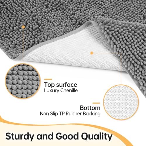 Absorbent Dog Door Mat for Muddy Paws, Trap Dirt Front Door Mat Indoor Entrance - Image 4