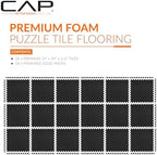 CAP Puzzle Exercise Mats | 1/2” Thick EVA Interlocking Foam Tiles - Image 2