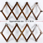 AMAPON Accordion Wall Hanger Expandable Coat Hat Rack 13Peg - Image 4