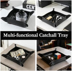 KINIVA 2 Pack PU Leather Jewelry Valet Tray - Image 4