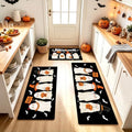 Halloween Kitchen Rugs Set of 3, Witch Hat Ghost Kitchen Mat, Spooky Rugs by Elevateyourspacewithstorageoptions