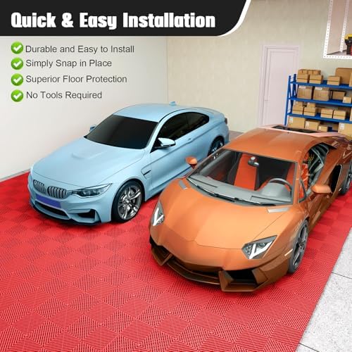 Jocoevol 12-Pcs Interlocking Tile, Non-Slip Heavy-Duty Polypropylene Splicing - Image 4