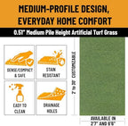 Ottomanson Artificial Turf Mat Pro 31" x 5' - Image 6