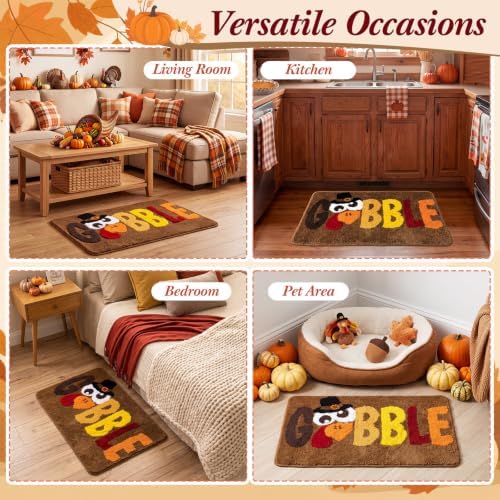 Capoda 1 Pcs Fall Thanksgiving Bathroom Rug 20 x 30 Inch - Image 5