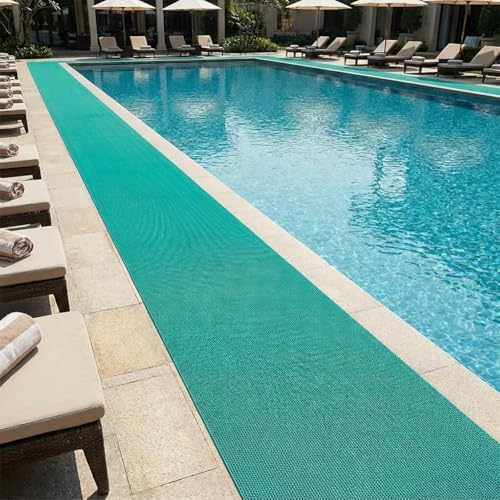 Thick PVC Drainage Floor Mat 2x29FT, Non Slip Flooring Mats Swimming Pool - Image 2